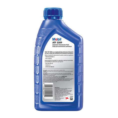 Mobil 3309 Automatic Transmission Fluid, 1 Quart product photo