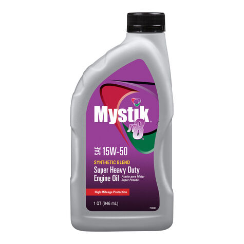 Mystik JT-8 SAE 15W-50 Super Heavy Duty Synthetic Blend - 1 Quart product photo