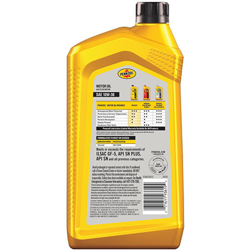 Pennzoil Conventional SAE 10W30 - Quart product photo