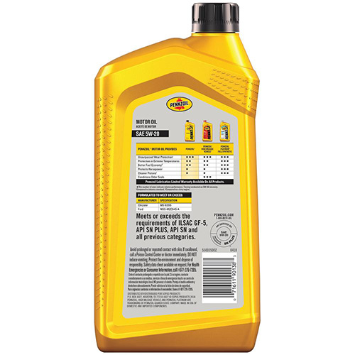 Pennzoil Multi-Viscosity SAE 5W-20 - Quart product photo