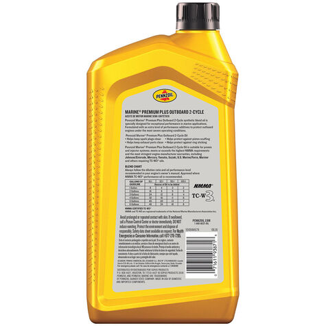 Pennzoil Premium Plus 2-Cycle Synthetic Blend Oil - Quart product photo