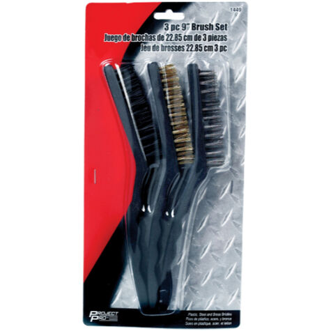 Project Pro 3 pc. 9" Brush Set - Plastic product photo