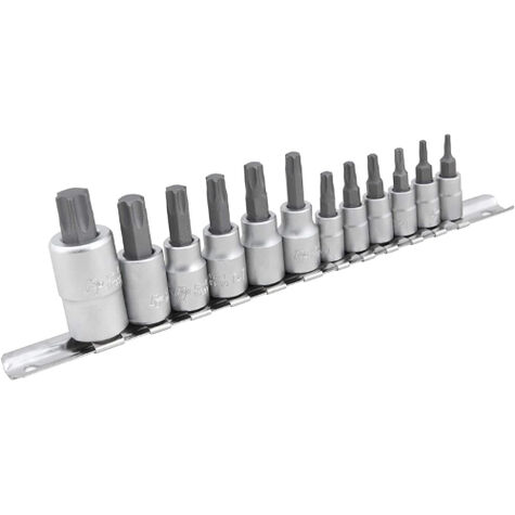 Performance Tool 12 pc. Star Bit Socket Set CrV product photo