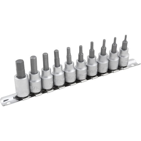 Performance Tool 10 pc. SAE Hex Bit Socket Set product photo