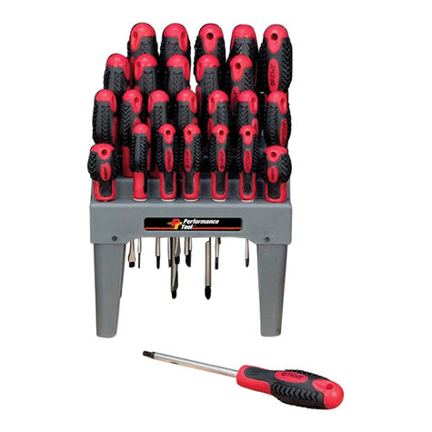 Performance Tool 26 pc. Screwdriver Set w/Rack product photo