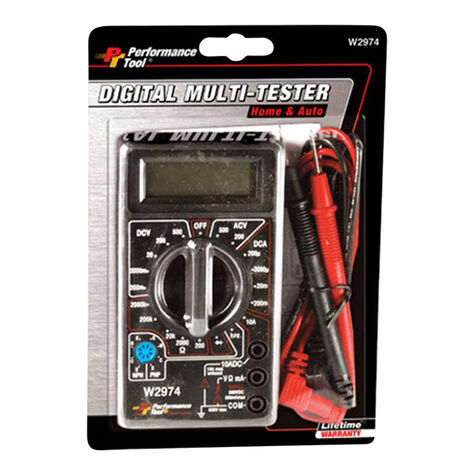 Performance Tool Digital Multimeter Tester product photo