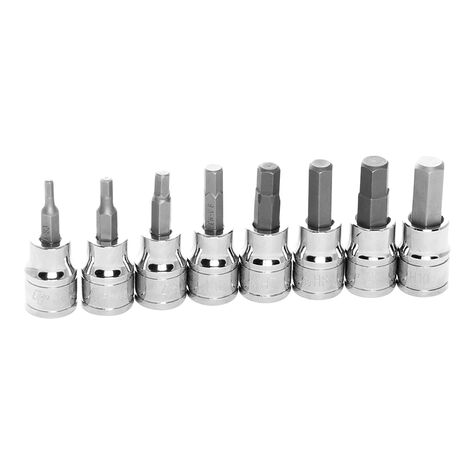 Performance Tool 8 pc. 3/8" Dr. Metric Hex Bit Set product photo