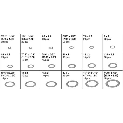 Performance Tool 270 pc. HNBR O-Ring Assortment product photo