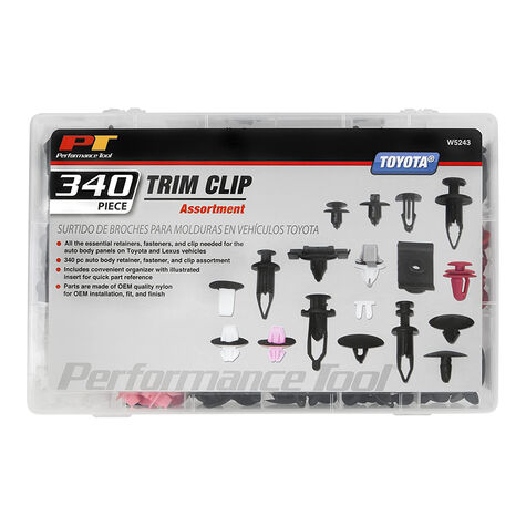 Performance Tool 340 pc. Toyota Trim Clip Asst. product photo