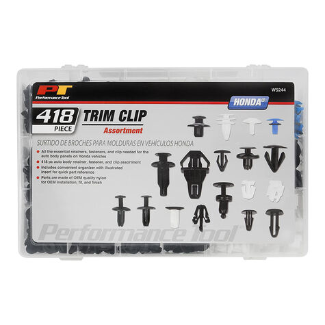 Performance Tool 418 pc. Honda Trim Clip Asst. product photo