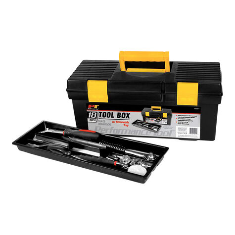 Performance Tool 18" Plastic Tool Box product photo