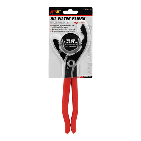 Performance Tool Small Oil Filter Pliers product photo