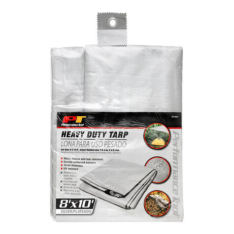 Performance Tool Silver HD Tarp (8' x 10') product photo