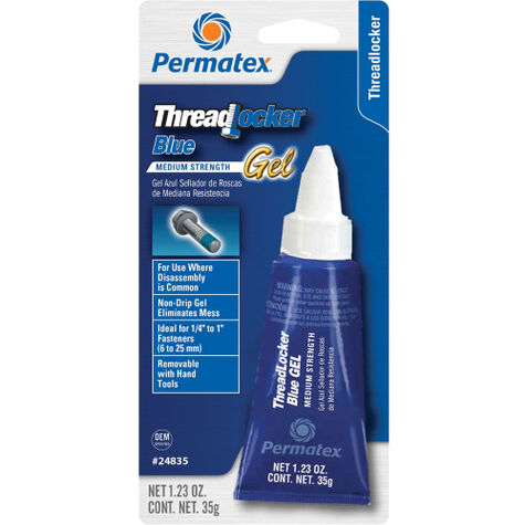 Permatex Medium Strength Threadlocker BLUE Gel - 35g product photo