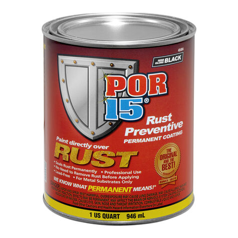 POR-15 Rust Preventative Semigloss Black - Quart product photo