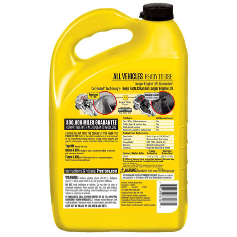 Prestone All Vehicles Antifreeze+Coolant Ready to Use - 1 Gallon product photo