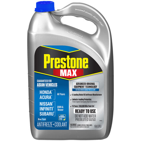 Prestone MAX Antifreeze+Coolant Asian Blue 50/50 Premixed - 1 Gallon product photo