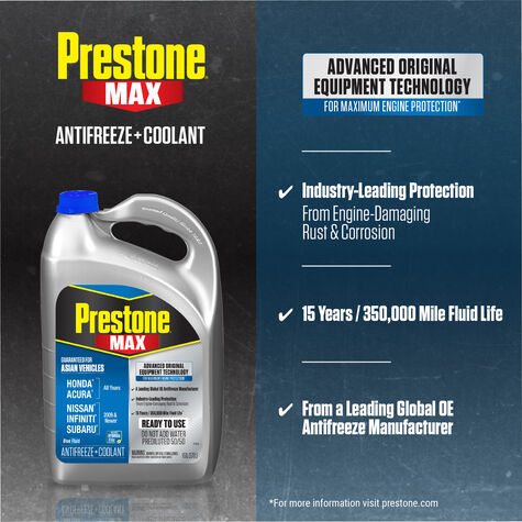 Prestone MAX Antifreeze+Coolant Asian Blue 50/50 Premixed - 1 Gallon product photo