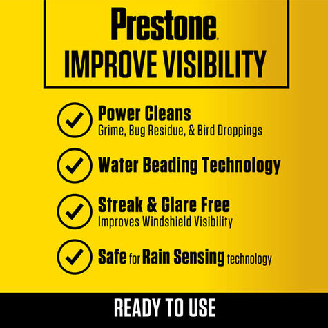 Prestone Bug Wash Windshield Washer Fluid product photo