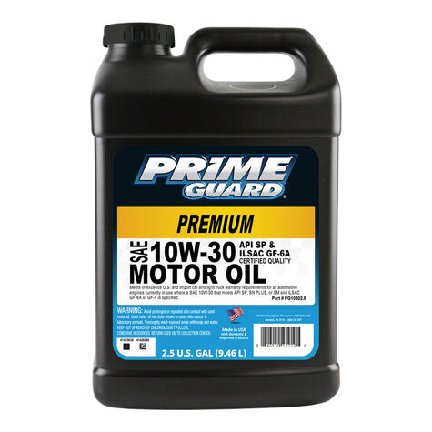 Prime Guard SAE 10W-30 Motor Oil - 2.5 Gallon product photo