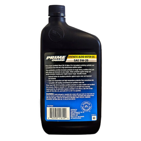 Prime Guard SAE 5W-20 Motor Oil - Quart product photo