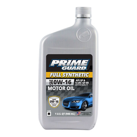 Prime Guard Synthetic SAE 0W-16 Motor Oil- Quart product photo