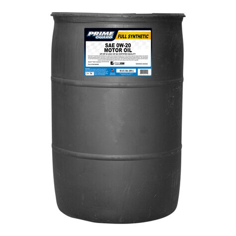 Prime Guard Synthetic SAE 0W-20 Motor Oil - 55 Gallon product photo