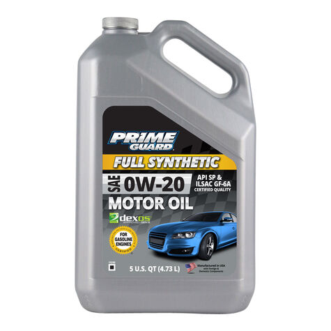 Prime Guard Synthetic SAE 0W-20 Motor Oil - 5 Quart product photo