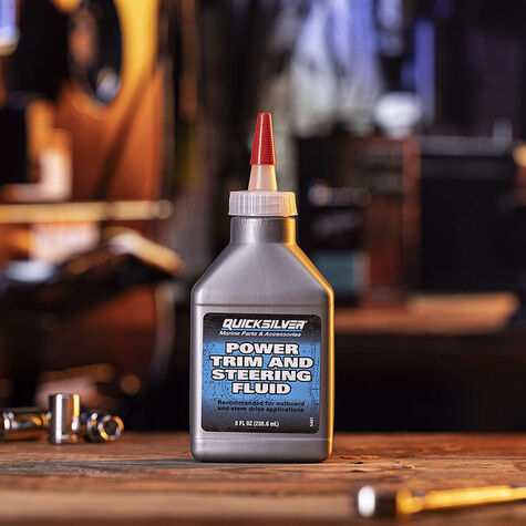 Quicksilver 858074Q01 Power Trim and Steering Fluid - 8 oz. product photo