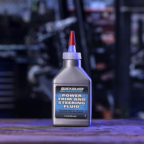 Quicksilver 858074Q01 Power Trim and Steering Fluid - 8 oz. product photo