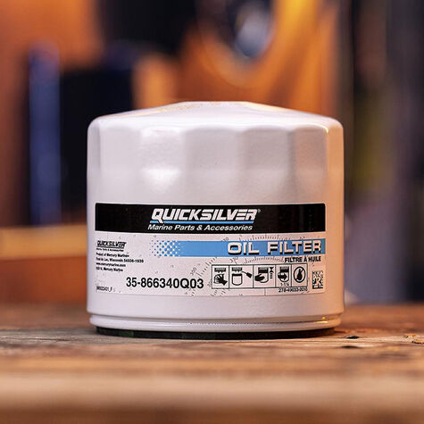 Quicksilver 866340Q03 Oil Filter, MerCruiser Sterndrive and Inboard Engines product photo