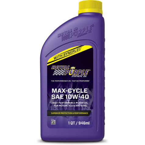 Royal Purple SAE 10W-40 Max Cycle Motorcycle Oil - 1 Quart product photo