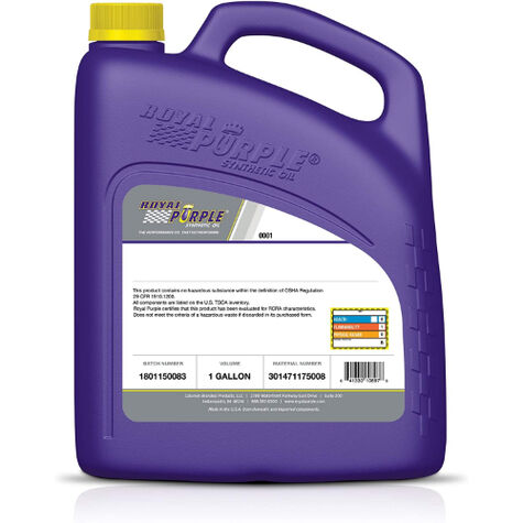 Royal Purple Synfilm Recip 100 Reciprocating Air Compressor Oil - 1 Quart product photo