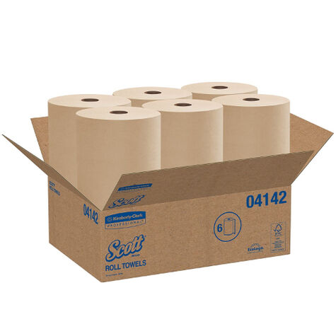 Scott Hard Roll Paper Towels - Brown - 800 ft product photo