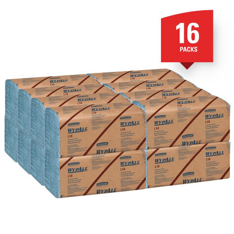 WypAll* L10 Windshield Towels, Blue - 140 Count product photo