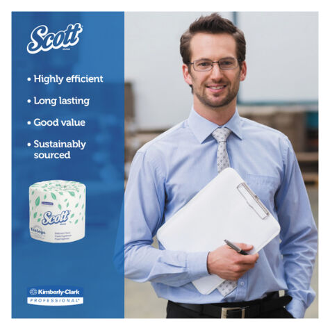 Scott Essential SRB Standard Roll Bathroom Tissue, Convenience Case - 550 Count product photo