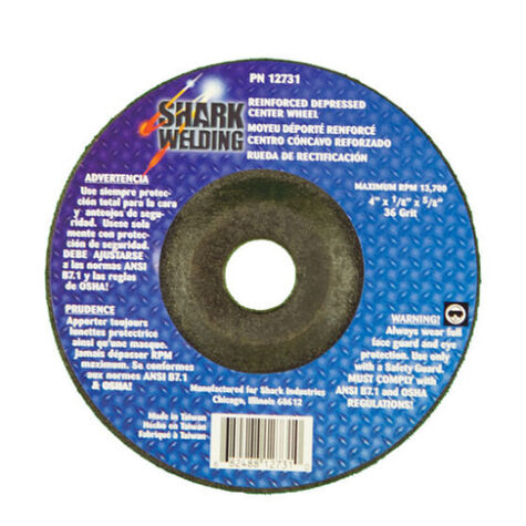 Shark 4" x 1/8" x 5/8" Depressed Center Wheel - Type 27 - 4 Pk.  product photo