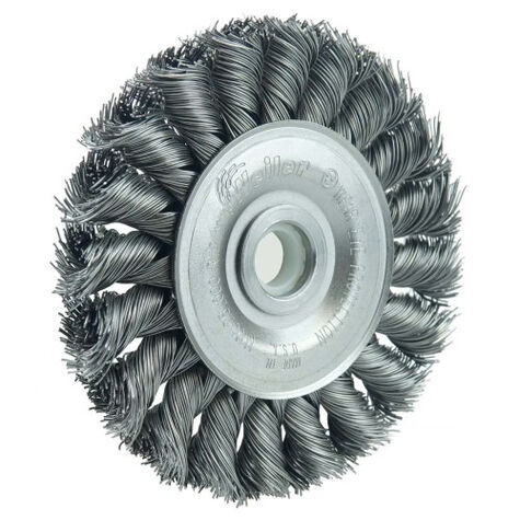 Shark 3" x 1/2-3/8" Arbor Heavy Duty Twist Knot Wire Wheel - .014 Wire product photo