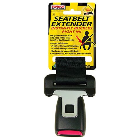 SUPERIOR 7"SEATBELT EXT 1" BLK product photo