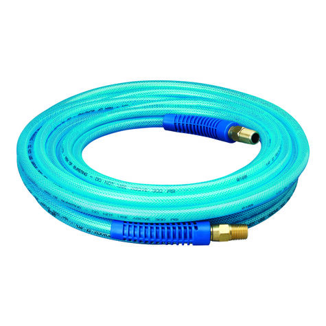 Tru-Flate Poly Air Hose, 25' x 1/4" product photo