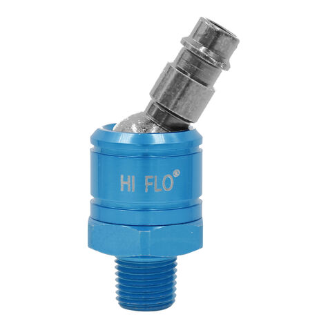 Tru-Flate 1/4" HI FLO Design  x 1/4" MNPT Aluminum Swivel Plug product photo