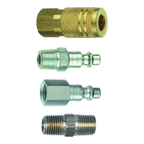 Tru-Flate 1/4" I/M Design x 1/4" NPT Mixed Plug/Coupler Set product photo