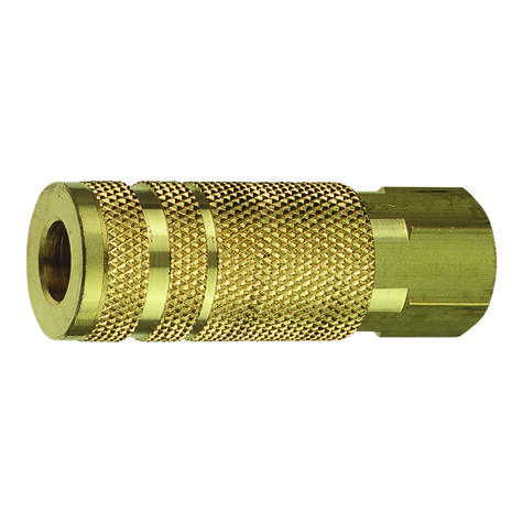 Tru-Flate 1/4" Lincoln Design  x 1/4" FNPT Steel Coupler product photo