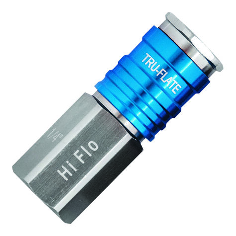 Tru-Flate 1/4" HI FLO Design  x 1/4" FNPT Aluminum Coupler product photo