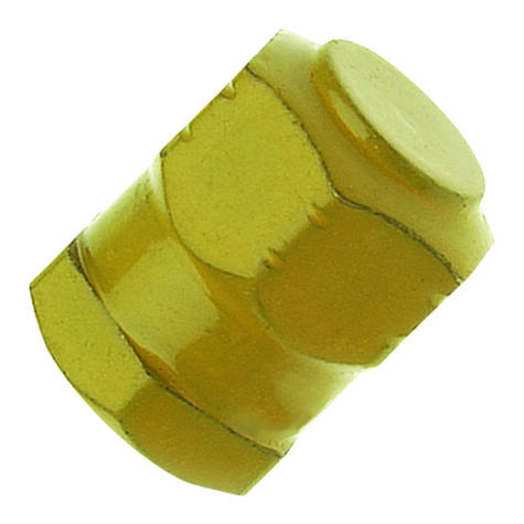 Tru-Flate Cap Hex Valve Yellow product photo