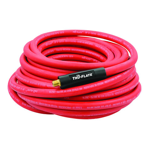 Tru-Flate Rubber Air Hose - 50' x 3/8" product photo