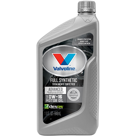 Valvoline Full Synthetic Advance SAE 0W16 - Quart product photo