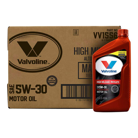 Valvoline High Mileage with MaxLife Technology SAE 5W-30 - Quart product photo