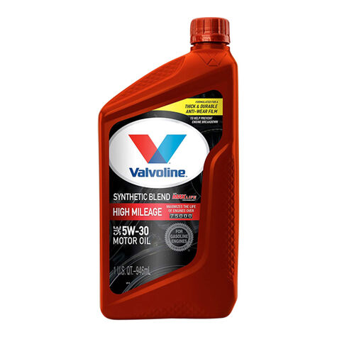 Valvoline High Mileage with MaxLife Technology SAE 5W-30 - Quart product photo