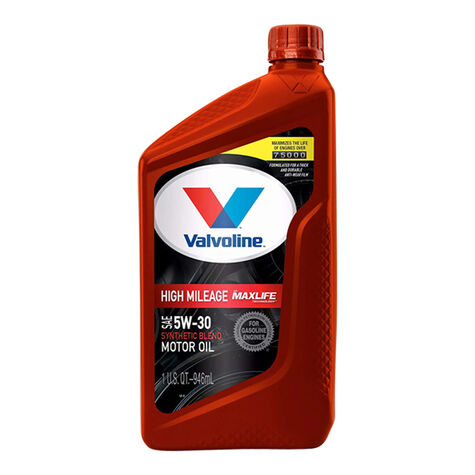 Valvoline High Mileage with MaxLife Technology SAE 5W-30 - Quart product photo